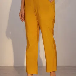 Libas Striped Regular Kurta With Trousers & Dupatta image 3