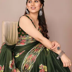 MIRCHI FASHION Women Floral Block Printed Saree-image-88