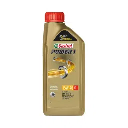 Castrol Power1 4T 15W-40 API SN Synthetic Engine Oil for Bike 1 Ltr image 2