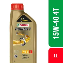 Castrol Power1 4T 15W-40 API SN Synthetic Engine Oil for Bike 1 Ltr image 3