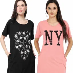 CITY CRAFT Women 2 Printed Pockets 1 T-shirt-picture-27