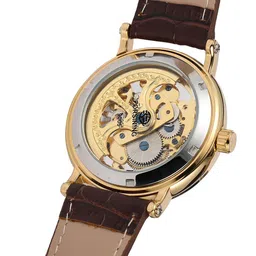 FORSINING Men Skeleton Dial & Leather Straps Analogue Watch FSG8158M3G2 image 4