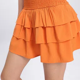 glitchez Elegant Affair Layered Flared Mini Skirt image 4