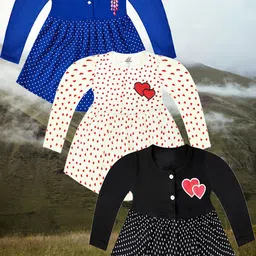 KidzzCart Polka Dot Print Fit & Flare Dress-picture-46