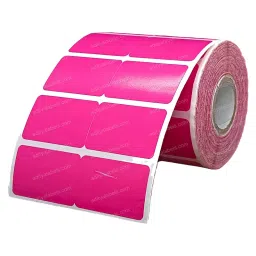 Tudko 38x25 mm 80 GSM 2 UP Self Adhesive Paper Label Pink (Pack of 2 Pcs) image 3