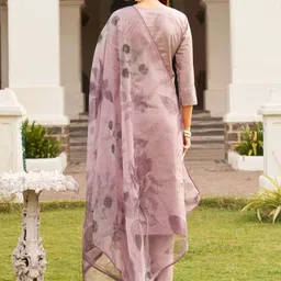 ATOXIC Women Ethnic Motifs Embroidered Regular Thread Work Kurta with Trousers & With Dupatta image 2