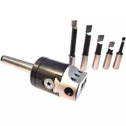 Buyohlic International 2 inch (50 mm) Boring Head Imperial Standard, MT2 Shank, M10x1.5 With 5 HSS Tools, 20-BH-401-image-78