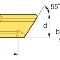 korloy KOERLOY Turning Insert KNUX160410R-11 Grade NC3220 image 2