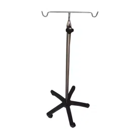 Sarvagya Surgical Saline Stand with 5 Pronged Plastic Base Powder Coated Pipe and Chrome Plated Rod, SSPL556B-image-75