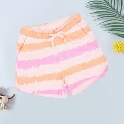 Pantaloons Junior Girls Striped Core M Technology Shorts-image-35