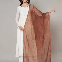MUFFLY Checked Fringed Cotton Dupatta-picture-36