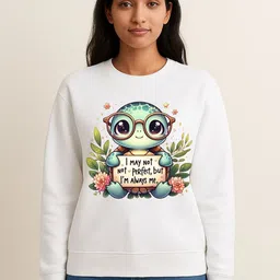 Anikmart Typography Printed Round Neck Long Sleeves Organic Cotton Pullover Sweatshirt-picture-30