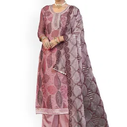 Maroosh Ethnic Motifs Embroidered Sequinned Organza Unstitched Dress Material-picture-27