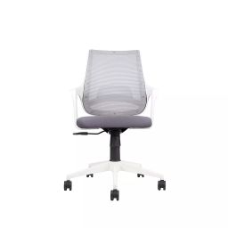 mrc executive chairs MRC Executive Mono Mesh Mid-Back Ergonomic Office Chair/Study Chair White & Grey-picture-17