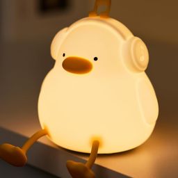 SANJARY Silicone Lamp, Decorative, Night Light for Children Cute Rechargeable Led Silicone Lamp Touch Sensor Dimmable color design may vary-picture-20