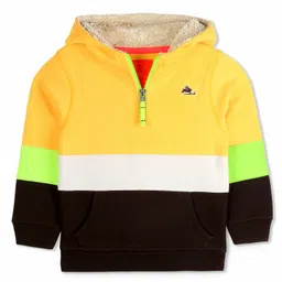 Cherry Crumble By Nitt Hyman Knit Full Sleeves Colour Blocked Winter Unisex High Neck Sweatshirt - Multi Colour-picture-17