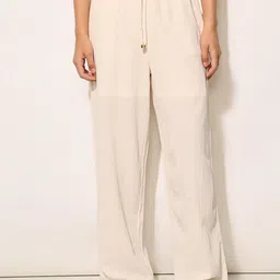 ONLY Women Textured Straight Fit High-Rise Trousers-image-89