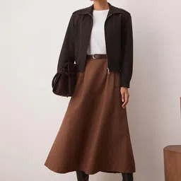 Trendyol Women Cotton Flared Maxi Skirt-picture-12
