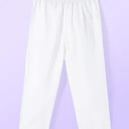 Babyhug Cambric Woven Full Sleeves Kurta Pyjama Set Floral Print - Blue image 4