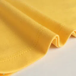 BLUSHES 100% Cotton Halloween Theme Half Sleeves Cute Ghost Printed Tee - Yellow image 5