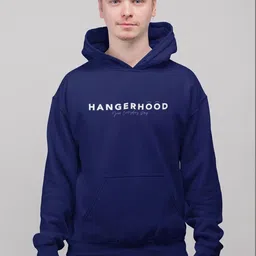 HANGERHOOD Men Printed Hooded Sweatshirt-picture-10