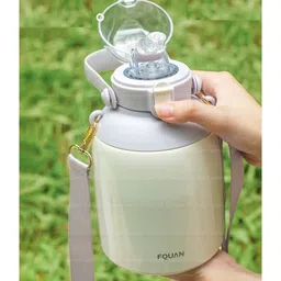 FunBlast Insulated Stainless Steel Gallon Water Bottle White - 1 Litre image 5