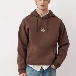 Trendyol Men Printed Hooded Long Sleeves Pullover Oversized Sweatshirt-picture-16