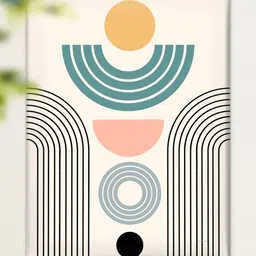 Myntra Elegant Homes Off White Canvas Wall Paintings image 3