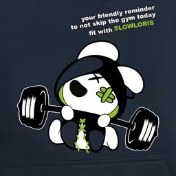 SLOWLORIS Men Printed Hooded Sweatshirt image 3