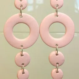 VMA PLAY FASHION Brass-Plated Circular Shaped Drop Earrings-picture-20