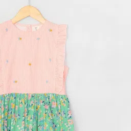 The Little Trunk Floral Print A-Line Dress image 4