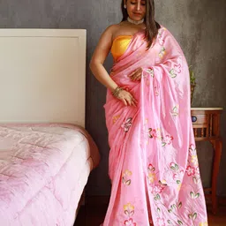 Anouk Floral Organza Designer Saree-picture-34