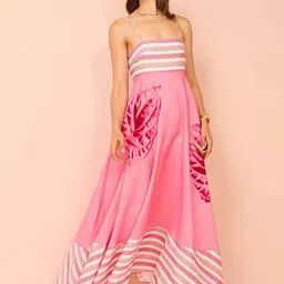 Miss Mosa By Akanksha Pink Cosmon Holiday Dress-picture-26