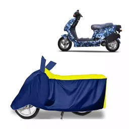 Auto Pearl Bike Cover for Hero Electric Electric AXLHE-20 BS6 (Yellow & Blue)-picture-27