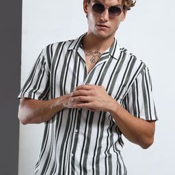 THE BEETEL HOUSE Men Striped Regular Fit Casual Shirt-picture-29