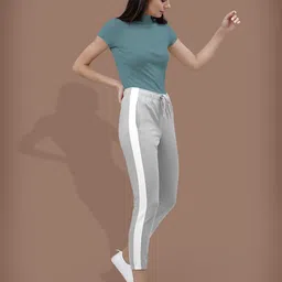 Dream Beauty Fashion Women Solid High Neck Fitted Top image 2