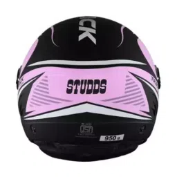 Studds TRACK SUPER D3 DECOR MATT BLACK (600 mm) X Large Open Face Helmet, MATT BLACK N8 image 3