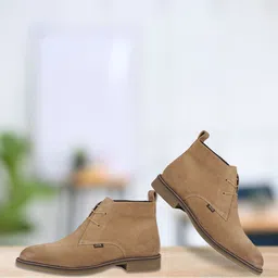 EZOK Men Ankle Length Lace Up Boots-picture-23