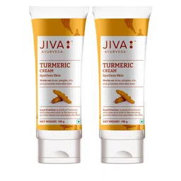 Jiva Set Of 2 Turmeric Cream For Pimples-100g Each image 1