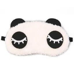 Jenna Eyelashes Panda Face Sleeping Eye Mask With Cooling Gel - White image 2