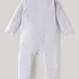 Babyhug Marvel Full Sleeves Sleep Suits with Spiderman Graphics Pack of 3 - Yellow Mint Green & White image 3