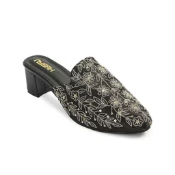 Nysah Embellished Leather Ethnic Comfort Mules-picture-13