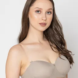B'ZAR Medium Coverage Underwired Lightly Padded Balconette Bra With Anti Bacterial image 2