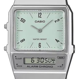 CASIO Unisex Dial & Stainless Steel Cuff Straps Analogue and Digital Watch D362 image 5