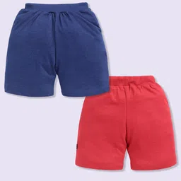 YK X Minute Mirth Boys Assorted Pack Of 2 Superman Printed Cotton Shorts image 2