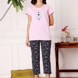 Bodycare Women Pure Cotton Floral Printed Night Suit-picture-15