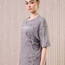Technosport Women Antimicrobial Pockets Boxy T-shirt-image-92