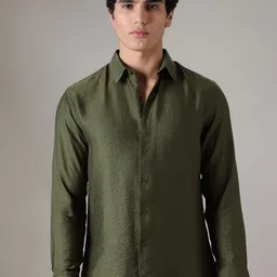 Banana Club Men Classic Slim Fit Opaque Casual Shirt-image-84