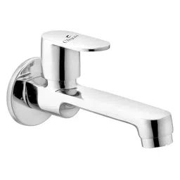 Cliquin Oppo Brass Wall Mount Chrome Finish Long Body Bib Cock with Wall Flange-image-99