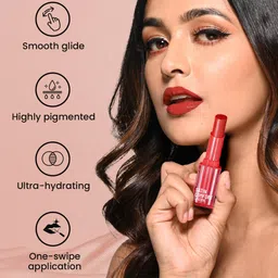 SWISS BEAUTY Ultra-Hydrating & Highly Pigmented Satin Comfort Lipstick - Roasted Brown 03 image 4